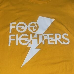 Foo Fighters electric yellow shirt, size XL